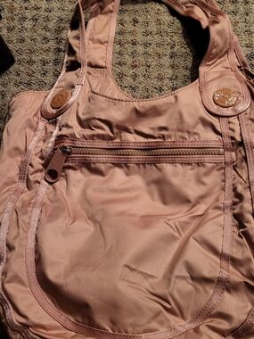 Kipling Dusty Rose Shoulder Bag with Front Zip Pocket